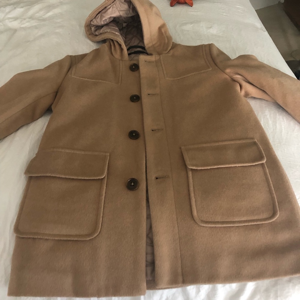 Boys size 10R Ralph Lauren camel wool dress coat
